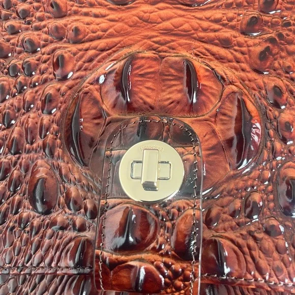 Brahmin Leia Crossbody Pecan PERFECT CONDITION - Picture 6 of 14